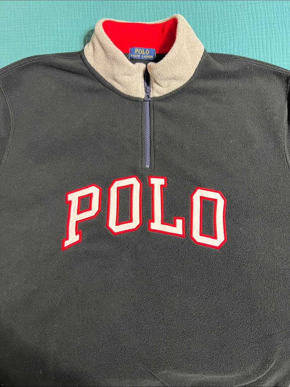Polo Ralph Lauren Big Logo Fleece Quarter-Zip Pullover Sweatshirt
